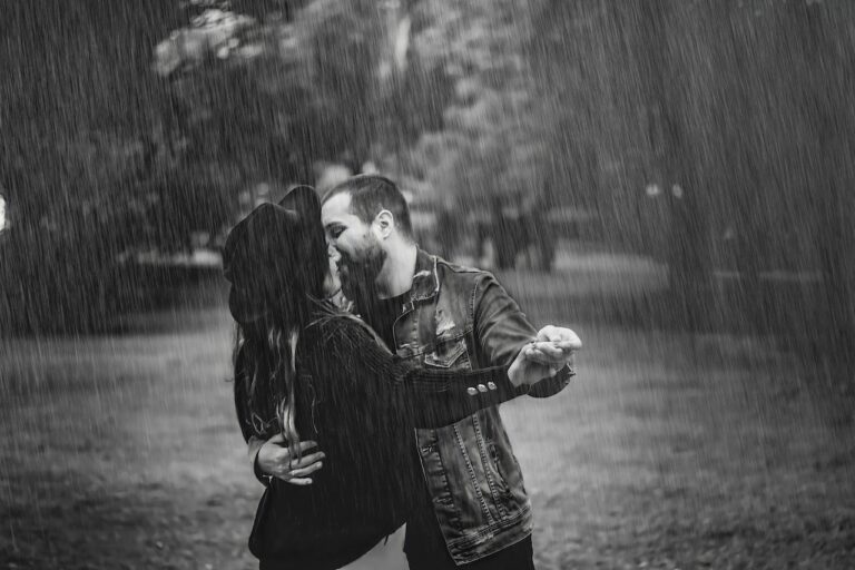 Dancing in the Rain - Romantic Couple